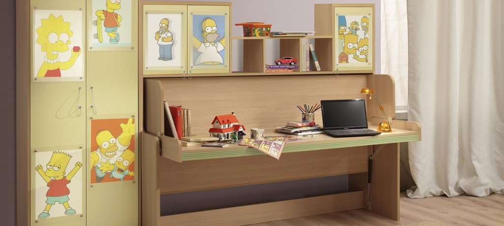 стол кровать в детской стол кровать в детской